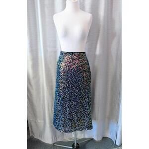Black Sequin Holographic Rainbow Sparkly Skirt NWT Size 16